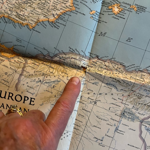 Vintage National Geographic map of Central Europe, and the Mediterranean 1939 - Picture 6 of 7